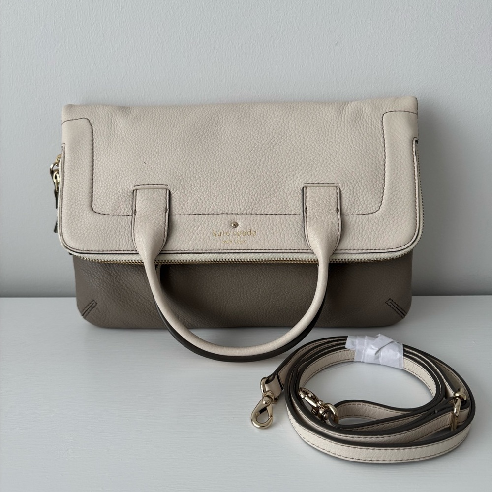 Kate Spade - Off-white/grey leather purse